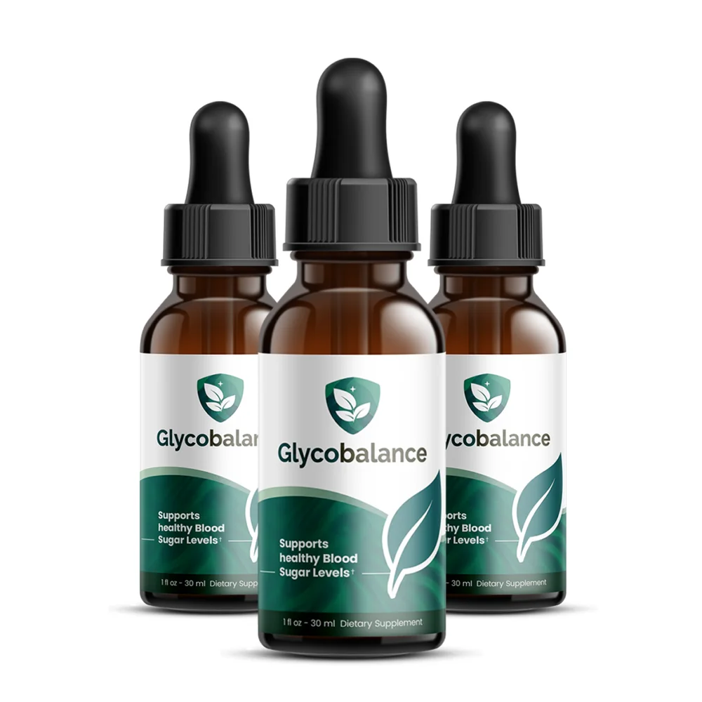 Glyco Care Drops premium supplement bottles